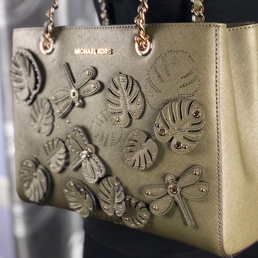 Michael Kors Dragonfly Susannah Leather Tote - Picture 5 of 8